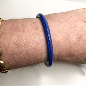 Vintage Blue Fused Glass Bracelet Peking Glass